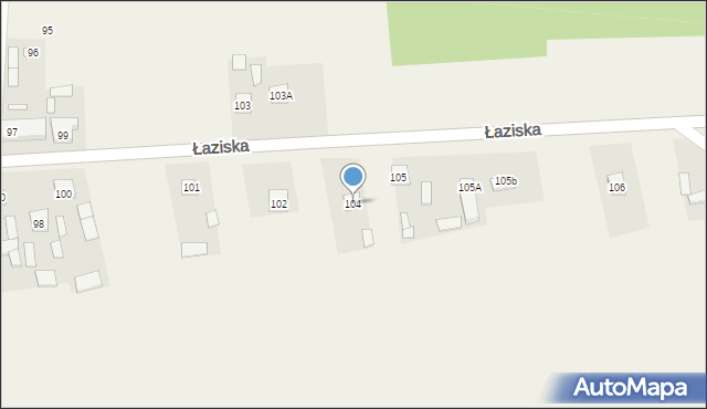 Łaziska, Łaziska, 104, mapa Łaziska