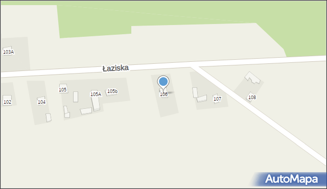 Łaziska, Łaziska, 106, mapa Łaziska