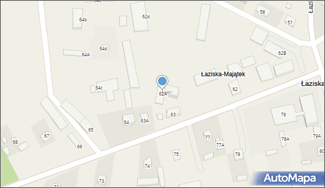 Łaziska, Łaziska, 62A, mapa Łaziska