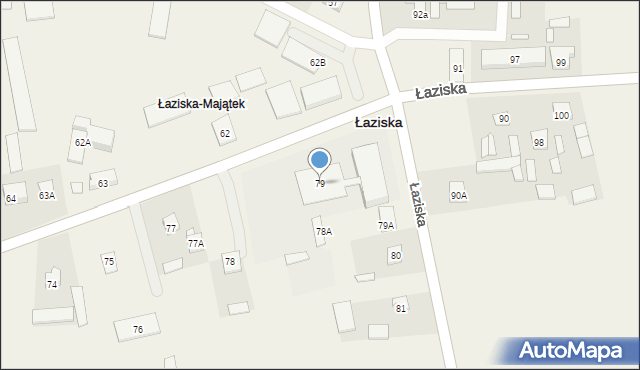 Łaziska, Łaziska, 79, mapa Łaziska