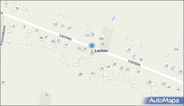 Łaziska, Łaziska, 20, mapa Łaziska
