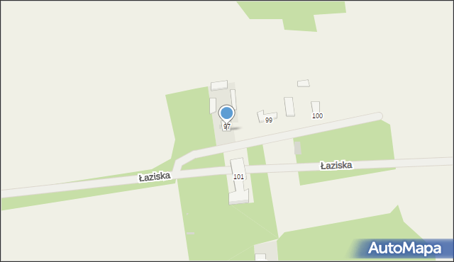 Łaziska, Łaziska, 97A, mapa Łaziska