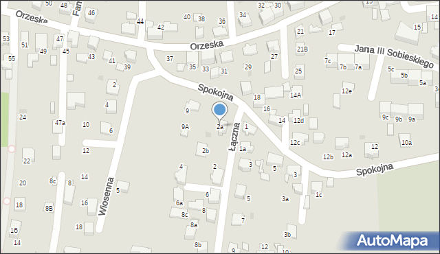Łaziska Górne, Łączna, 2a, mapa Łaziska Górne