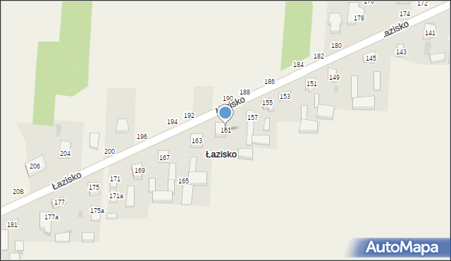 Łazisko, Łazisko, 161, mapa Łazisko