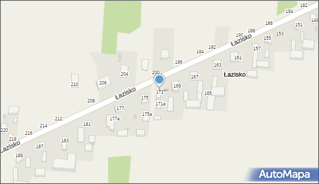 Łazisko, Łazisko, 171, mapa Łazisko