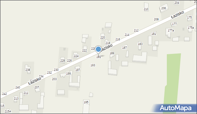 Łazisko, Łazisko, 191, mapa Łazisko