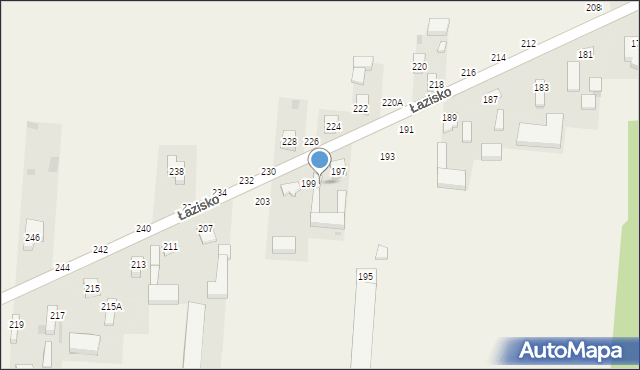 Łazisko, Łazisko, 197a, mapa Łazisko