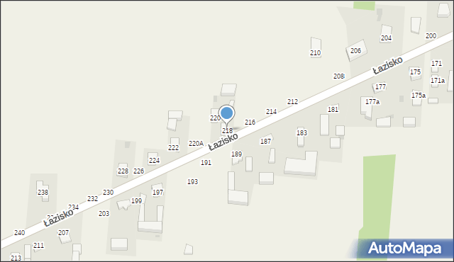 Łazisko, Łazisko, 218, mapa Łazisko