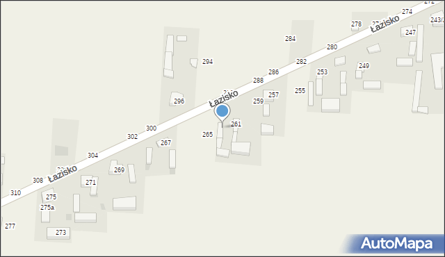 Łazisko, Łazisko, 263, mapa Łazisko