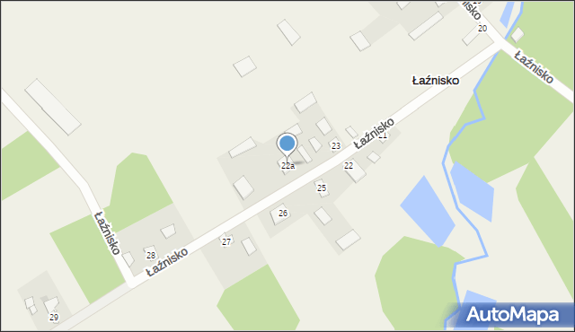 Łaźnisko, Łaźnisko, 22a, mapa Łaźnisko