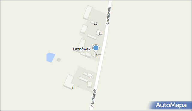 Łaznówek, Łaznówek, 10, mapa Łaznówek