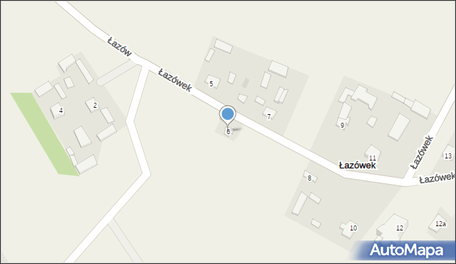 Łazówek, Łazówek, 6, mapa Łazówek