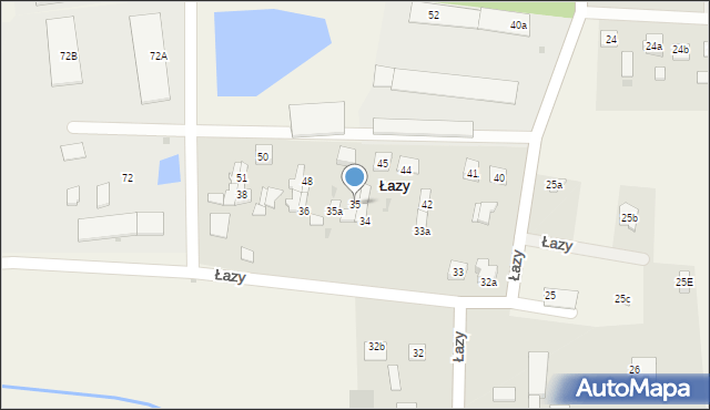 Łazy, Łazy, 35, mapa Łazy