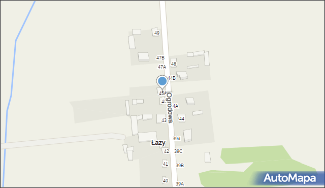 Łazy, Łazy, 45A, mapa Łazy