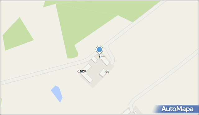 Łazy, Łazy, 9, mapa Łazy