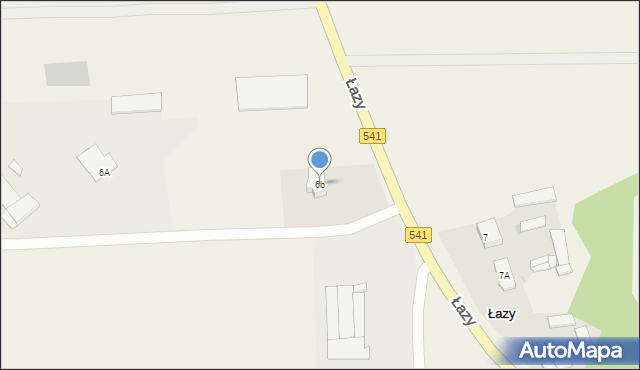 Łazy, Łazy, 6b, mapa Łazy