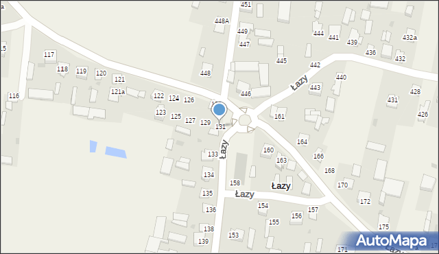 Łazy, Łazy, 131, mapa Łazy