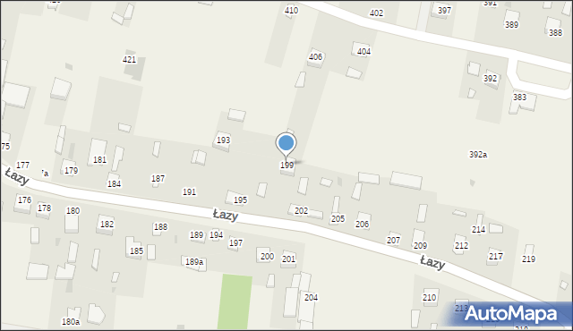 Łazy, Łazy, 199, mapa Łazy