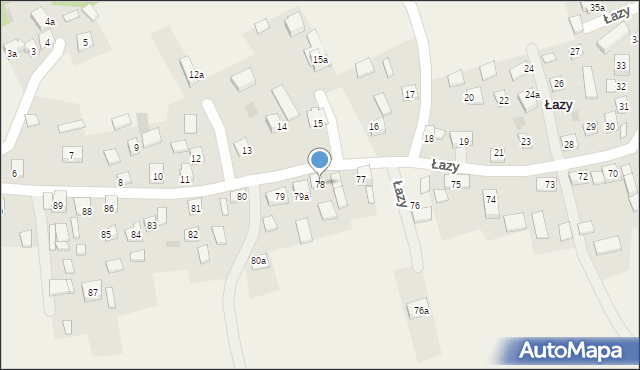 Łazy, Łazy, 78, mapa Łazy