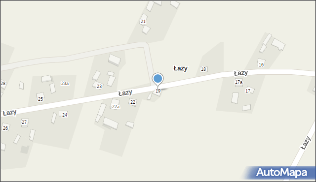 Łazy, Łazy, 19, mapa Łazy