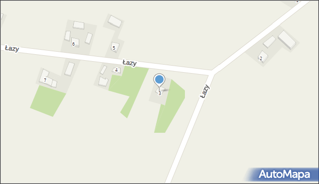 Łazy, Łazy, 3, mapa Łazy