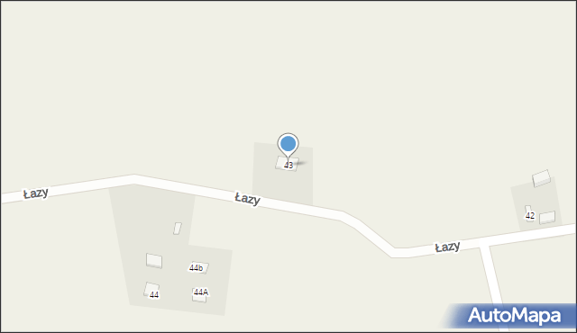 Łazy, Łazy, 43, mapa Łazy