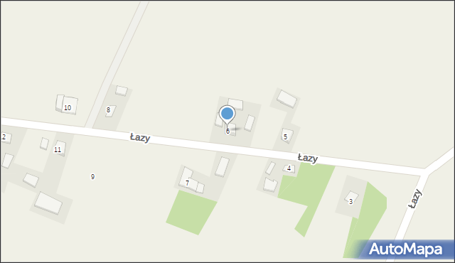 Łazy, Łazy, 6, mapa Łazy