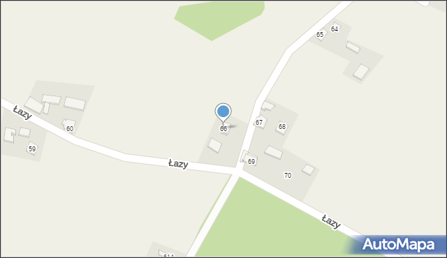 Łazy, Łazy, 66, mapa Łazy