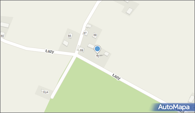 Łazy, Łazy, 70, mapa Łazy