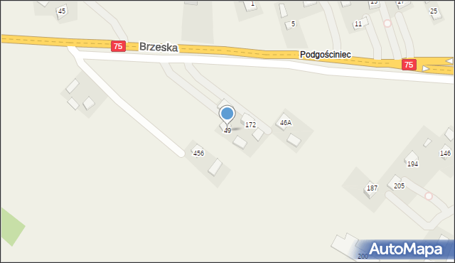 Łazy, Łazy, 49, mapa Łazy