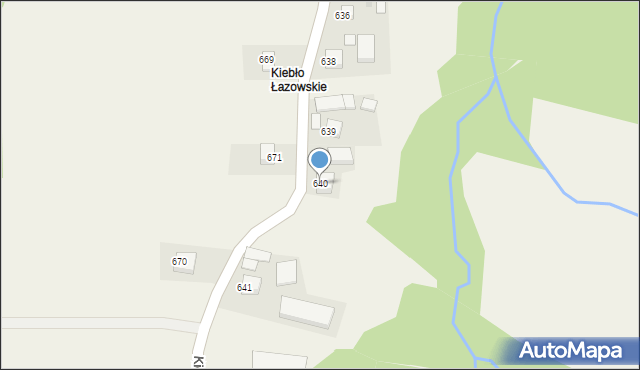 Łazy, Łazy, 640, mapa Łazy