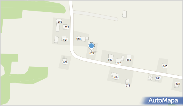 Łazy, Łazy, 659, mapa Łazy