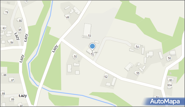Łazy, Łazy, 51, mapa Łazy