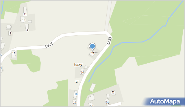 Łazy, Łazy, 15, mapa Łazy