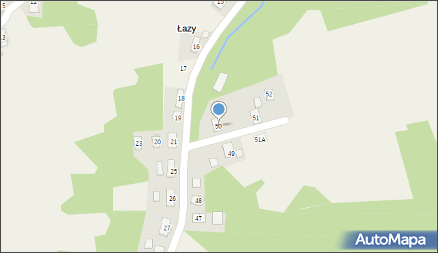 Łazy, Łazy, 50, mapa Łazy