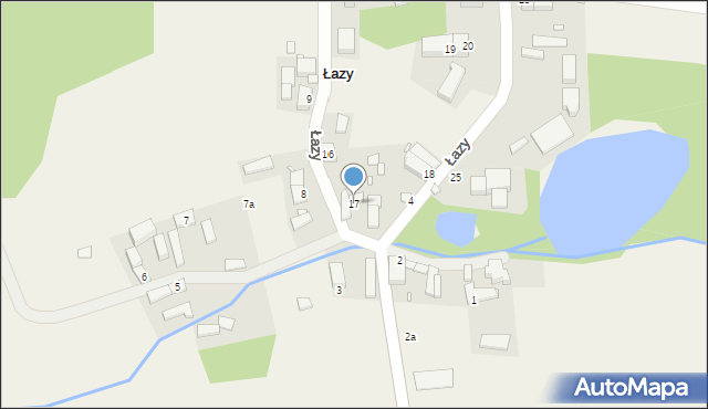 Łazy, Łazy, 17, mapa Łazy