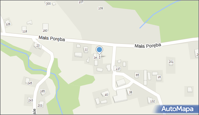 Łazy Biegonickie, Łazy Biegonickie, 1, mapa Łazy Biegonickie