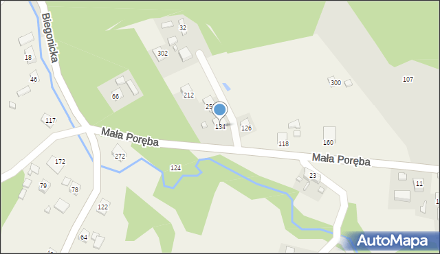 Łazy Biegonickie, Łazy Biegonickie, 134, mapa Łazy Biegonickie