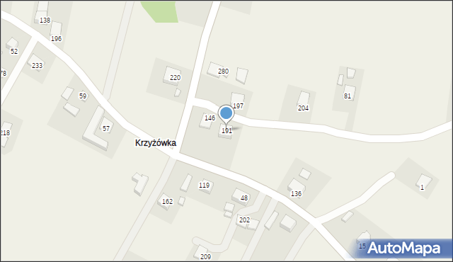 Łazy Biegonickie, Łazy Biegonickie, 191, mapa Łazy Biegonickie