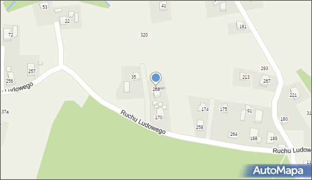 Łazy Biegonickie, Łazy Biegonickie, 268, mapa Łazy Biegonickie