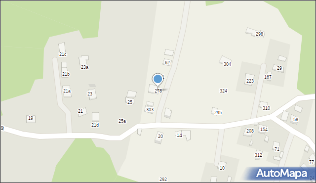 Łazy Biegonickie, Łazy Biegonickie, 278, mapa Łazy Biegonickie