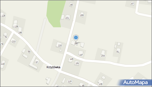 Łazy Biegonickie, Łazy Biegonickie, 280, mapa Łazy Biegonickie