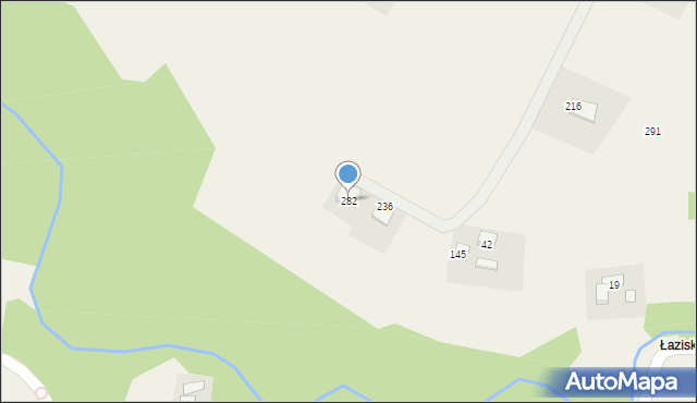 Łazy Biegonickie, Łazy Biegonickie, 282, mapa Łazy Biegonickie