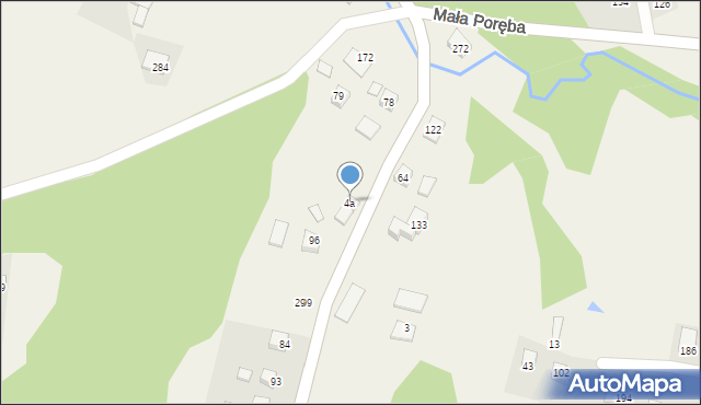 Łazy Biegonickie, Łazy Biegonickie, 4a, mapa Łazy Biegonickie