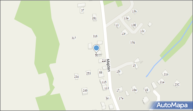 Łazy Biegonickie, Łazy Biegonickie, 50, mapa Łazy Biegonickie