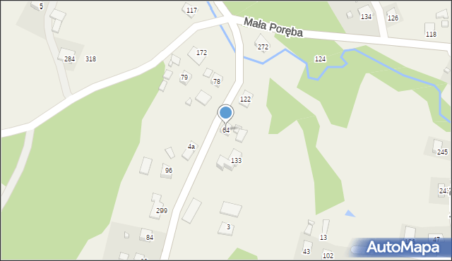 Łazy Biegonickie, Łazy Biegonickie, 64, mapa Łazy Biegonickie