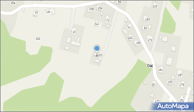 Łazy Biegonickie, Łazy Biegonickie, 89, mapa Łazy Biegonickie