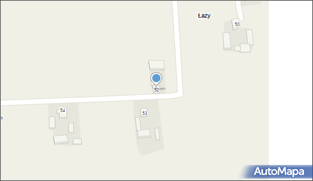 Łazy-Dąbrowa, Łazy-Dąbrowa, 52, mapa Łazy-Dąbrowa