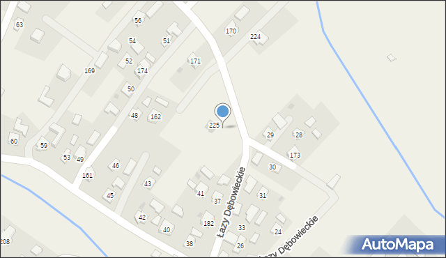 Łazy Dębowieckie, Łazy Dębowieckie, 201, mapa Łazy Dębowieckie