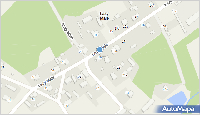 Łazy Wielkie, Łazy Małe, 19, mapa Łazy Wielkie